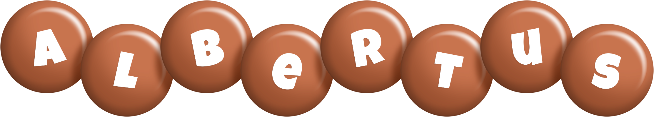 Albertus candy-brown logo