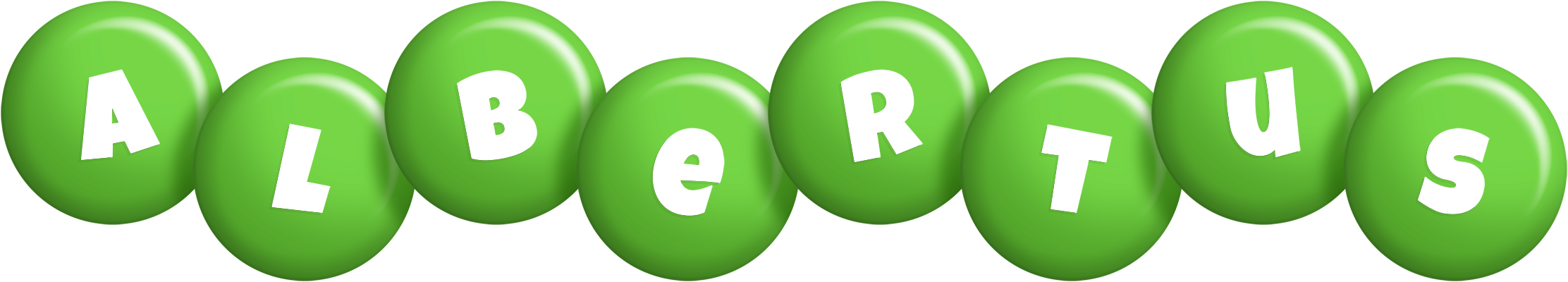 Albertus candy-green logo