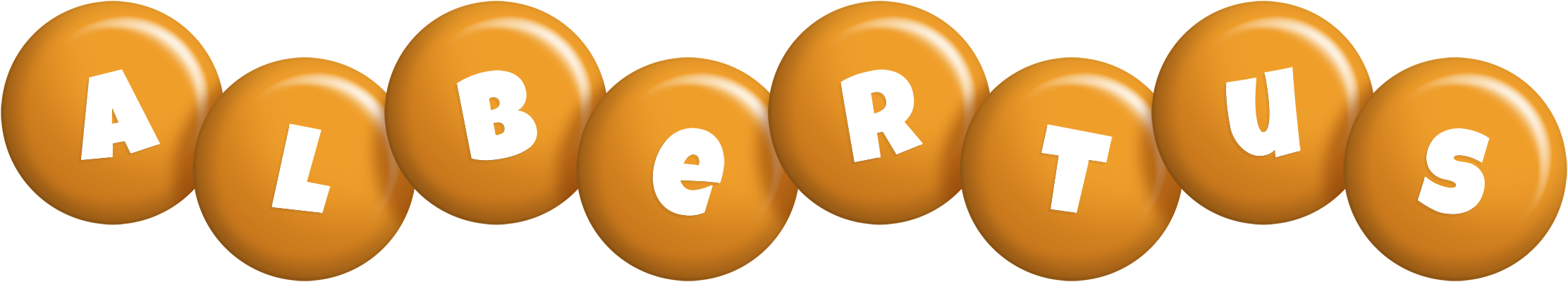 Albertus candy-orange logo