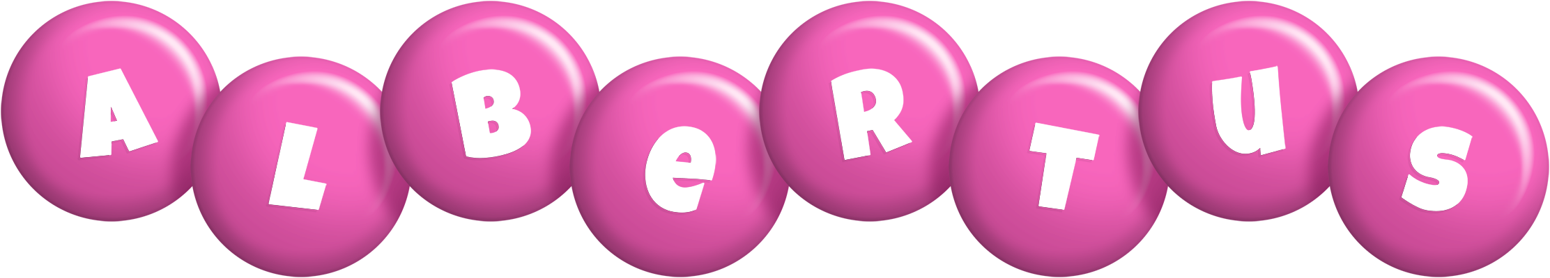 Albertus candy-pink logo