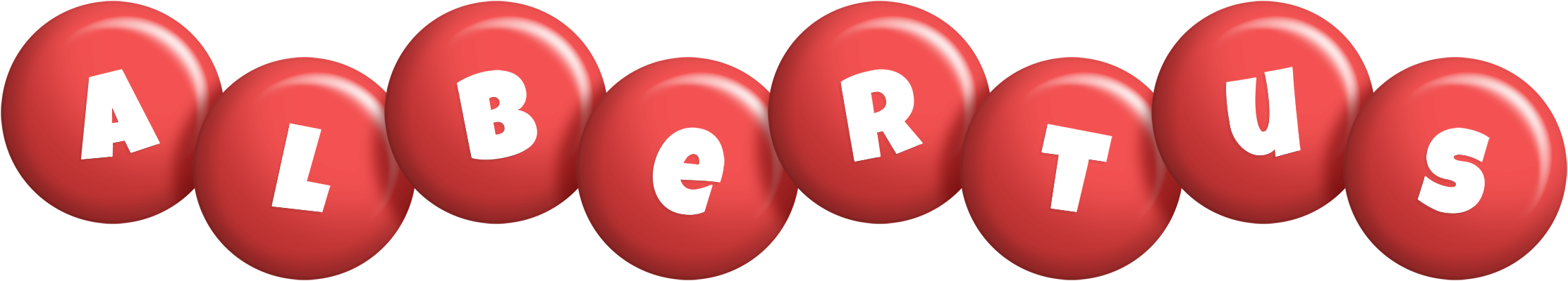 Albertus candy-red logo
