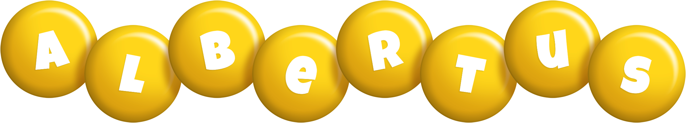 Albertus candy-yellow logo