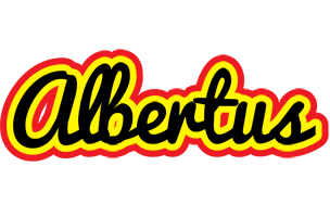 Albertus flaming logo