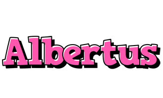 Albertus girlish logo