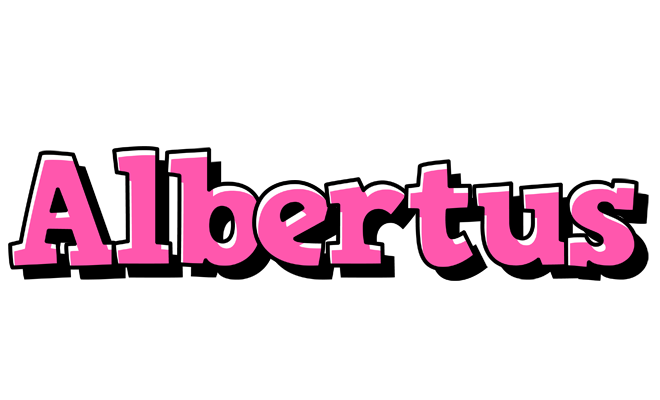 Albertus girlish logo
