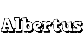 Albertus snowing logo