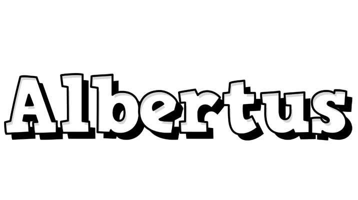 Albertus snowing logo