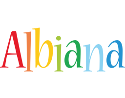 Albiana birthday logo