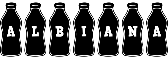 Albiana bottle logo