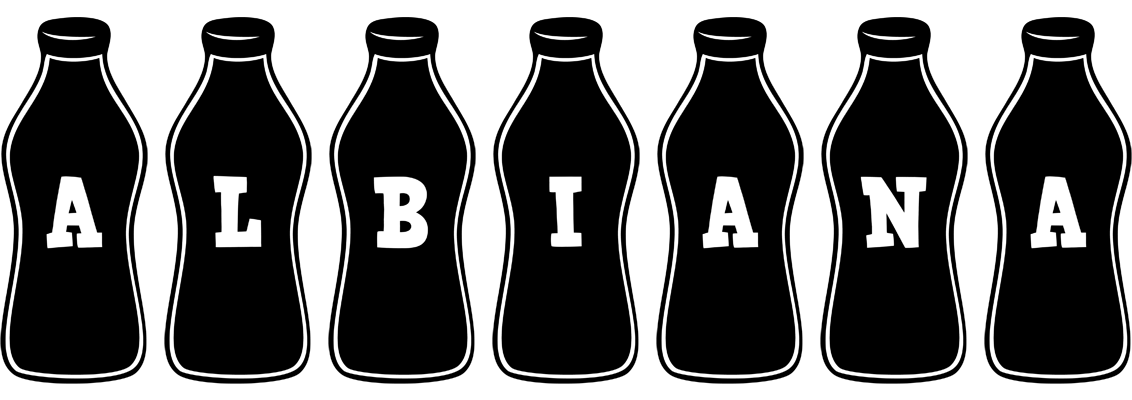 Albiana bottle logo