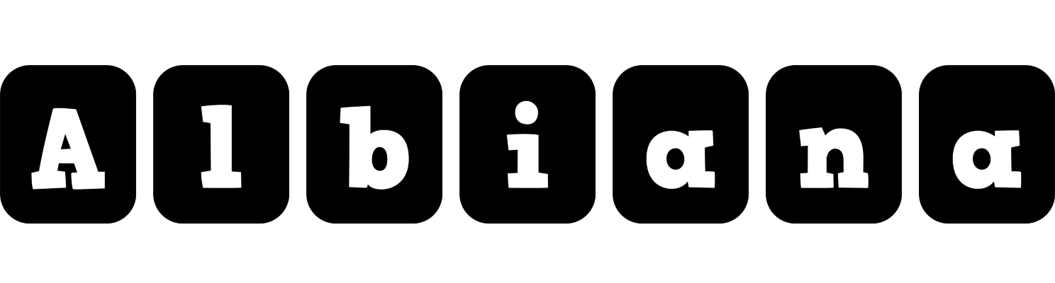 Albiana box logo