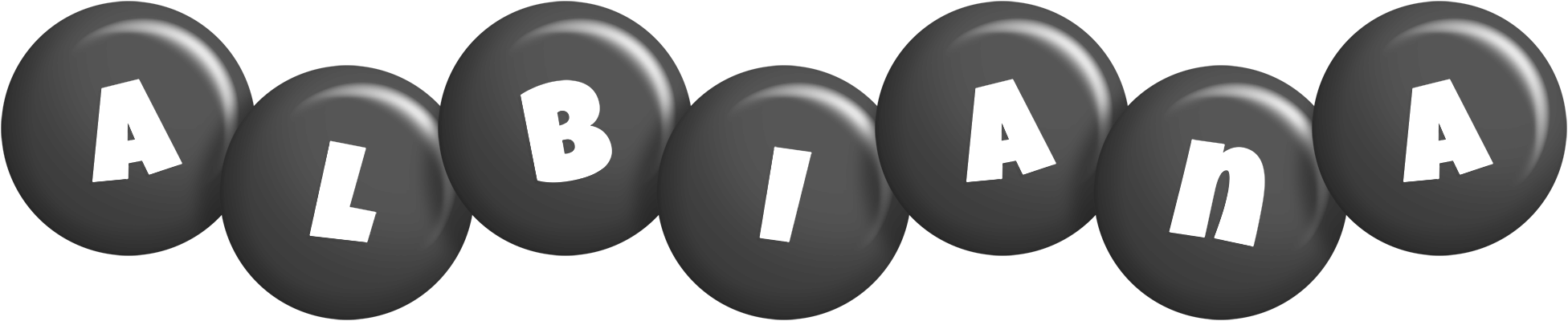Albiana candy-black logo