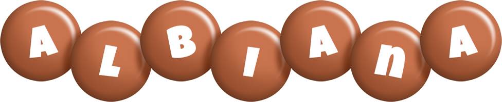 Albiana candy-brown logo