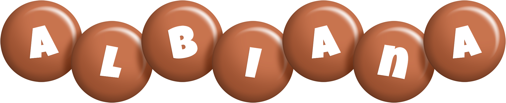 Albiana candy-brown logo