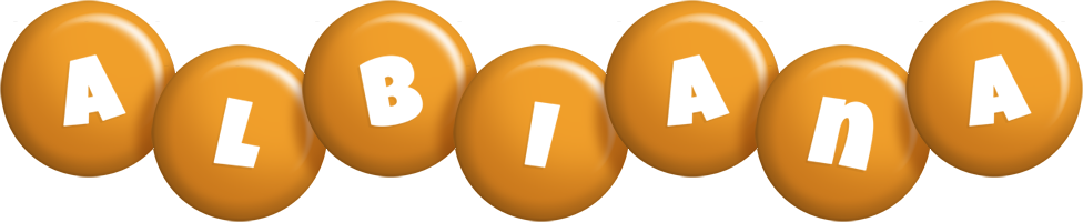 Albiana candy-orange logo