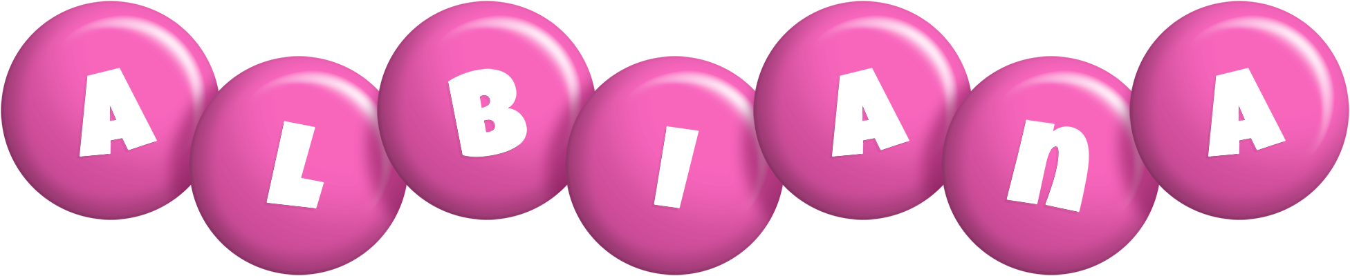 Albiana candy-pink logo
