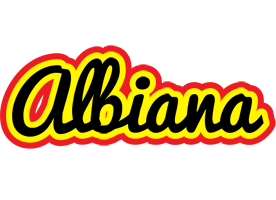 Albiana flaming logo