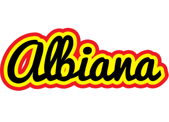 Albiana flaming logo