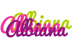 Albiana flowers logo