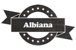 Albiana grunge logo