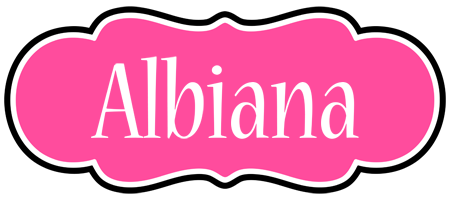 Albiana invitation logo