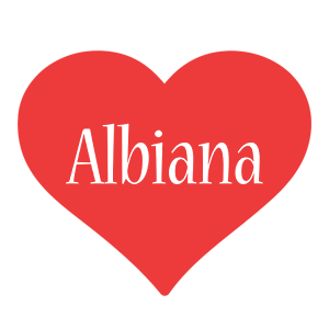 Albiana love logo