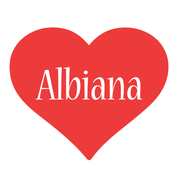 Albiana love logo