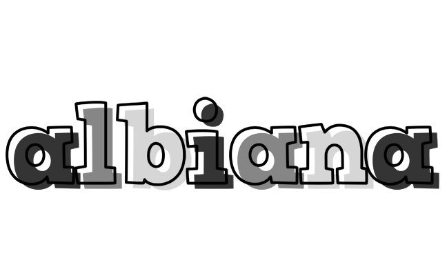 Albiana night logo