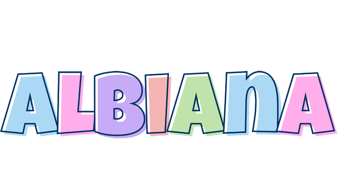 Albiana pastel logo
