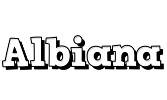 Albiana snowing logo