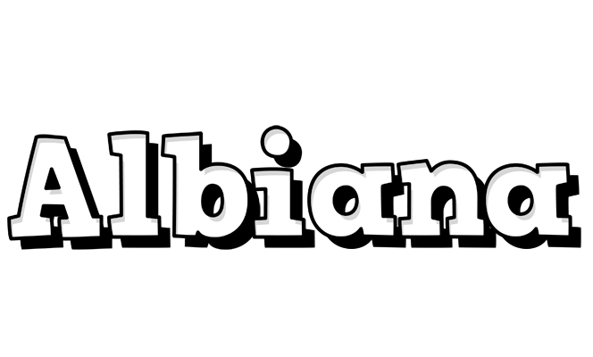 Albiana snowing logo