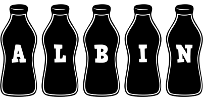 Albin bottle logo