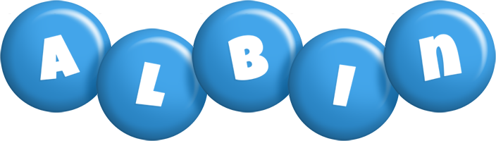 Albin candy-blue logo