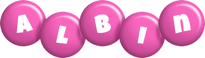 Albin candy-pink logo