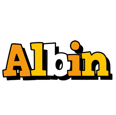 Albin cartoon logo