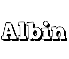 Albin snowing logo