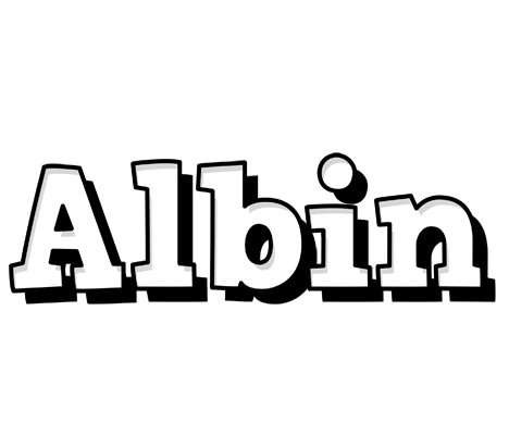 Albin snowing logo