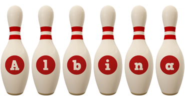 Albina bowling-pin logo