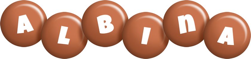 Albina candy-brown logo