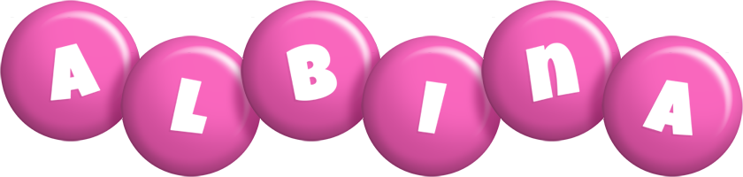 Albina candy-pink logo