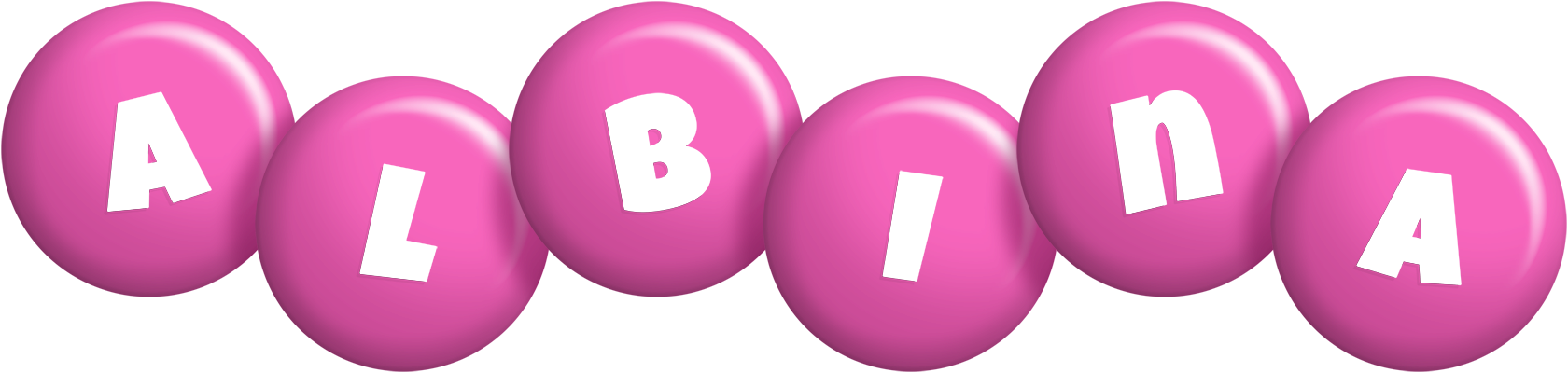 Albina candy-pink logo
