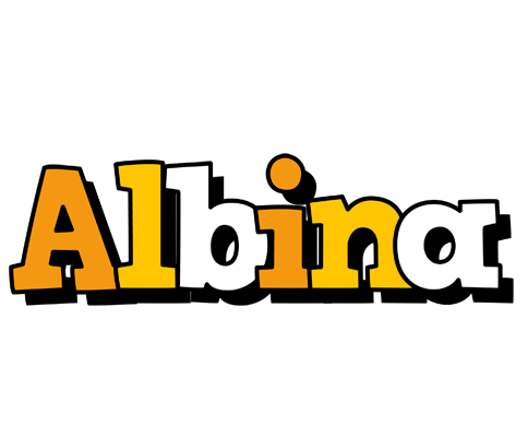 Albina cartoon logo