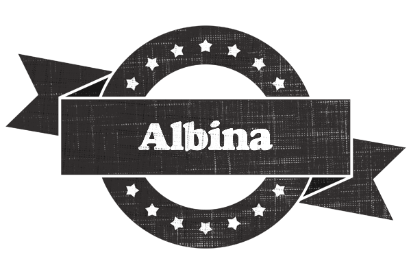 Albina grunge logo