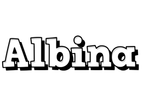 Albina snowing logo