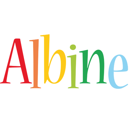 Albine birthday logo