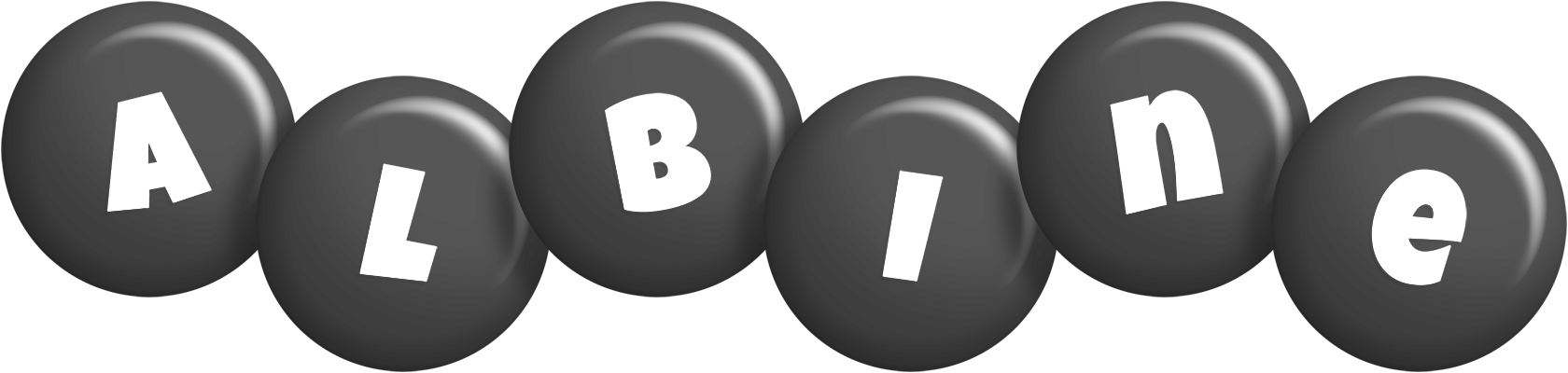Albine candy-black logo