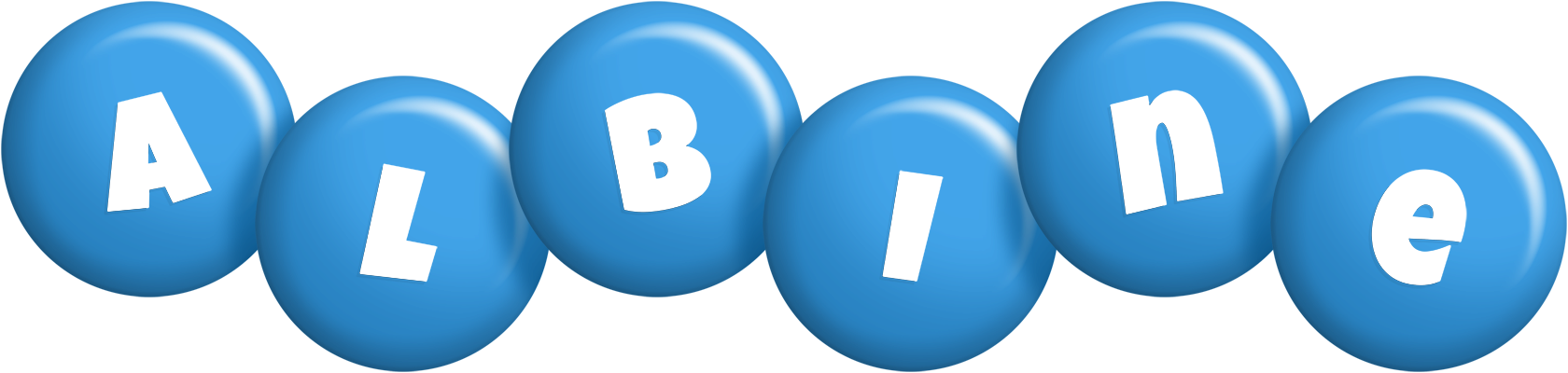 Albine candy-blue logo