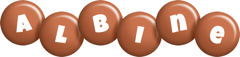 Albine candy-brown logo