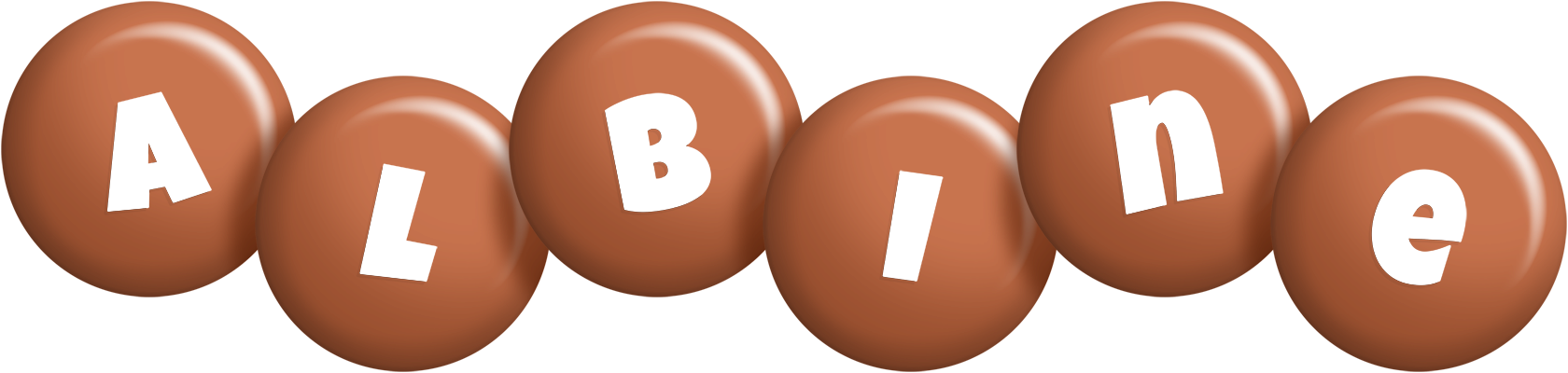 Albine candy-brown logo