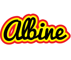 Albine flaming logo